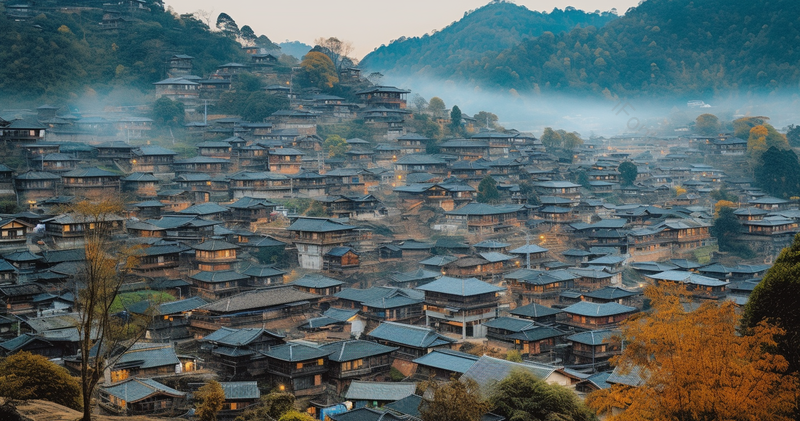 千户苗寨村庄少数民族村寨旅游景区,高清,摄影图,摄影图片,图片大全,摄影图免费下载